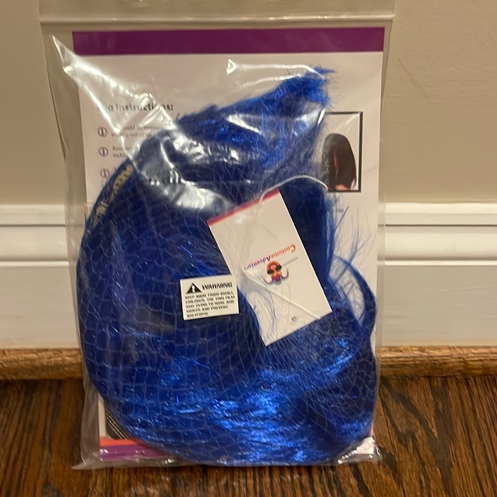Blue Costume Adventure Wig